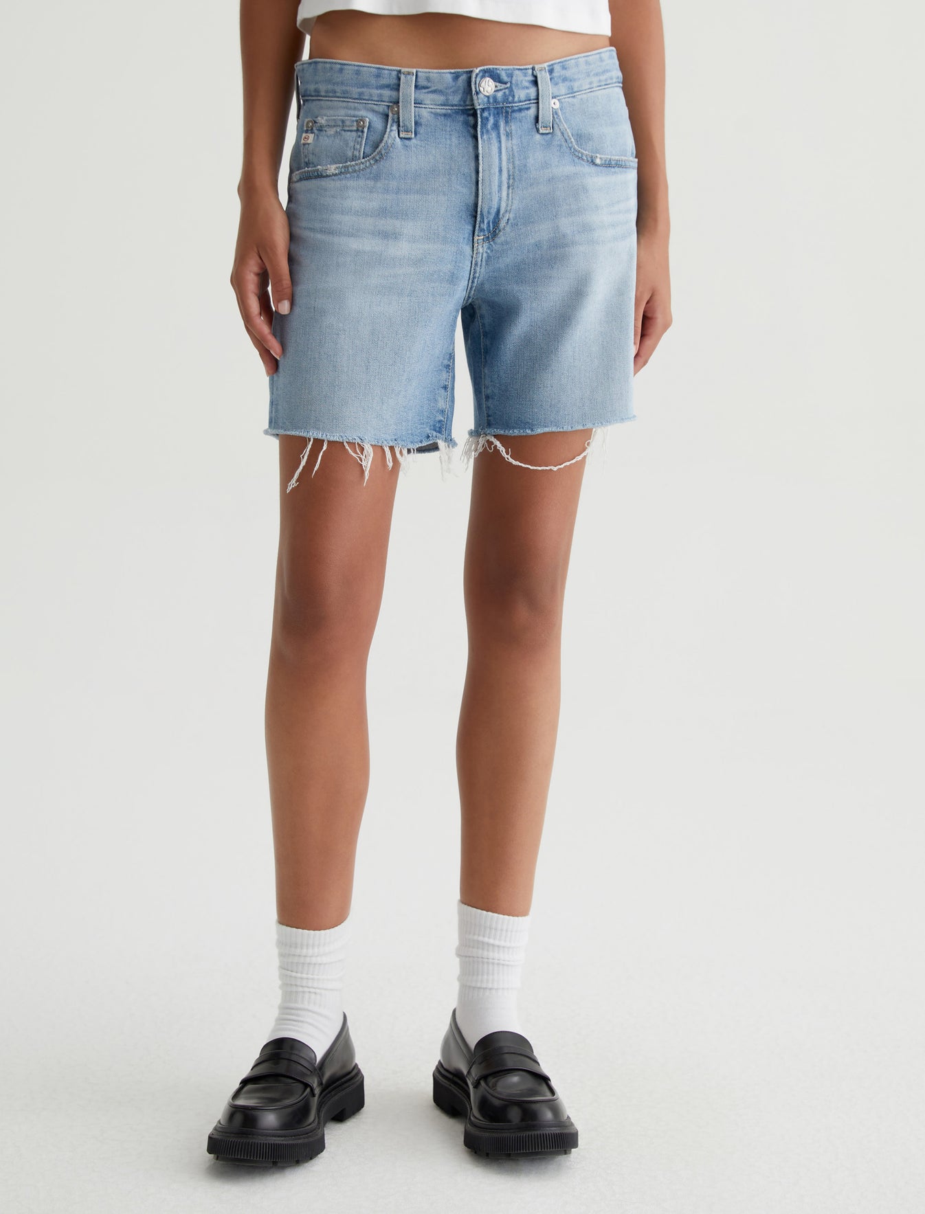 Becke Short|AG-ed Relaxed Slim Denim Short